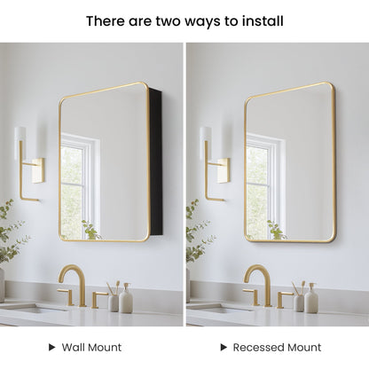 Vinnova Talayuela 24-inch bathroom vanity in Brushed Gold — view 12