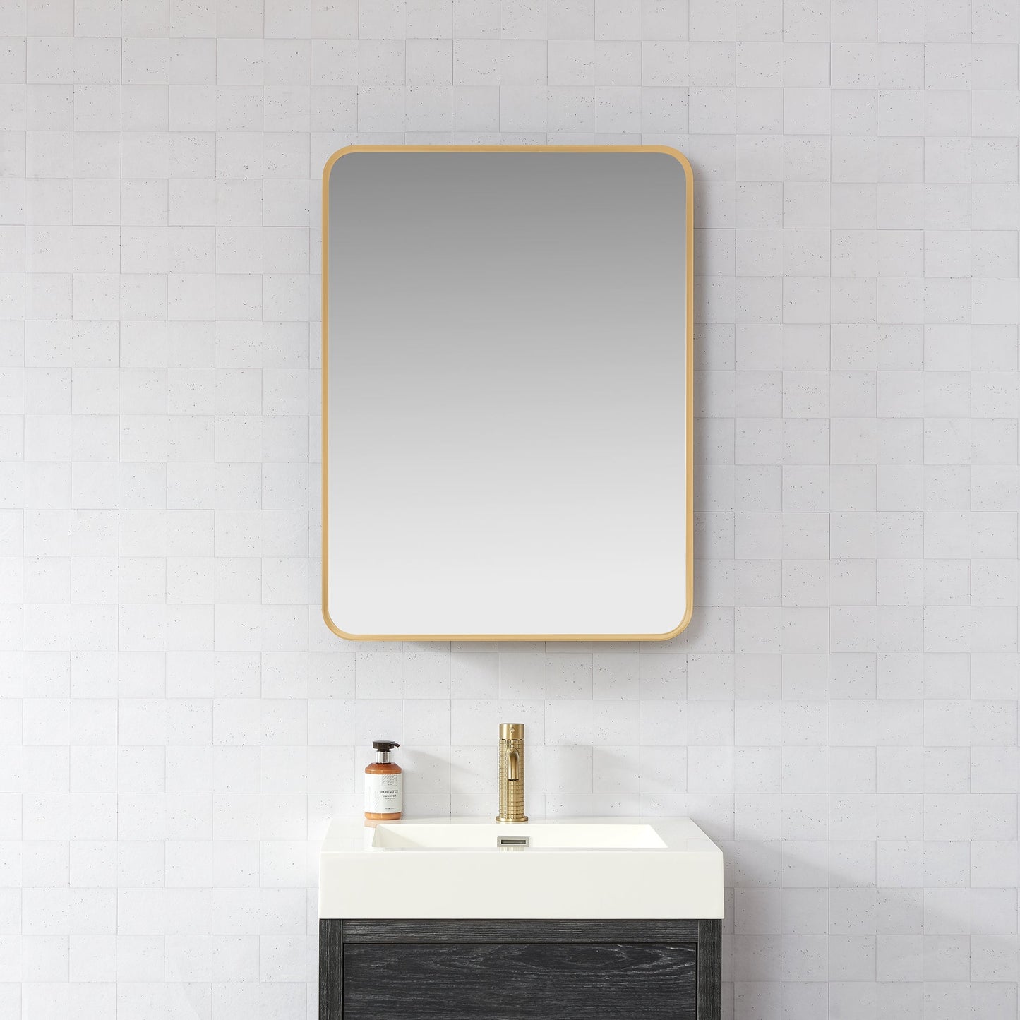 Vinnova Talayuela 24-inch bathroom vanity in Brushed Gold — view 3