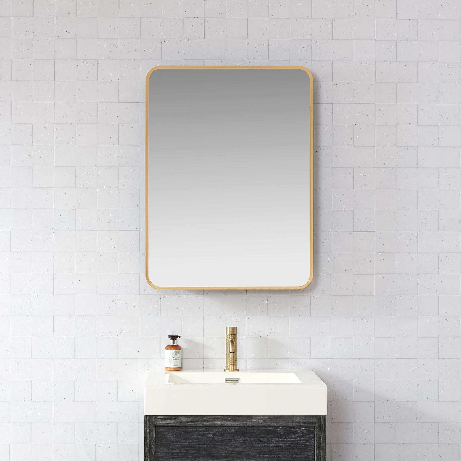 Vinnova Talayuela 24-inch bathroom vanity in Brushed Gold — view 3