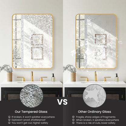 Vinnova Talayuela 24-inch bathroom vanity in Brushed Gold — view 9