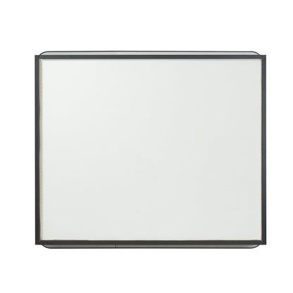 Vinnova, Talayuela 36 in. W x 32 in. H Rectangular Aluminum Framed Medicine Cabinet in Brushed Black