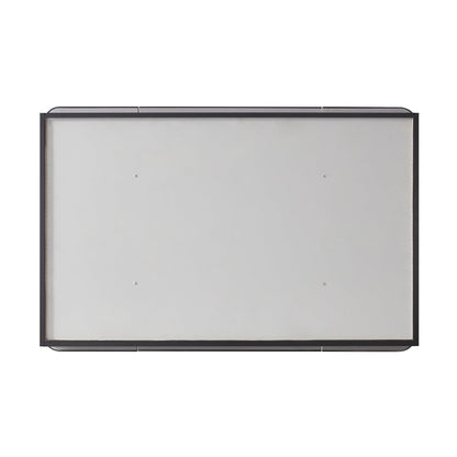 Vinnova, Talayuela 48 in. W x 32 in. H Rectangular Aluminum Framed Medicine Cabinet in Brushed Black