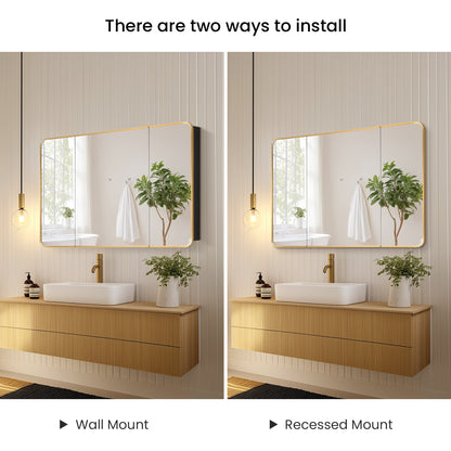 Vinnova Talayuela 48-inch bathroom vanity in Brushed Gold — view 12