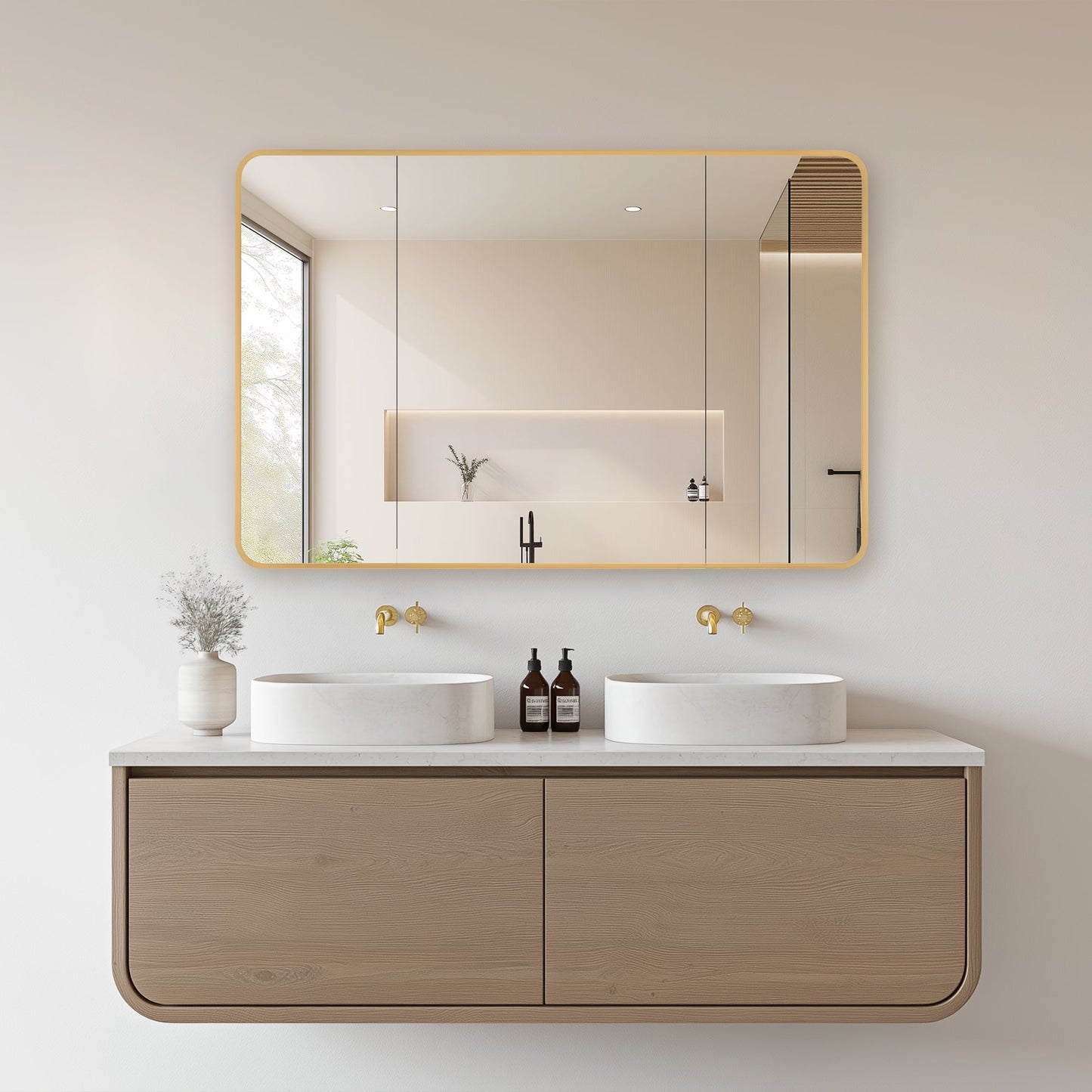 Vinnova Talayuela 48-inch bathroom vanity in Brushed Gold — view 14