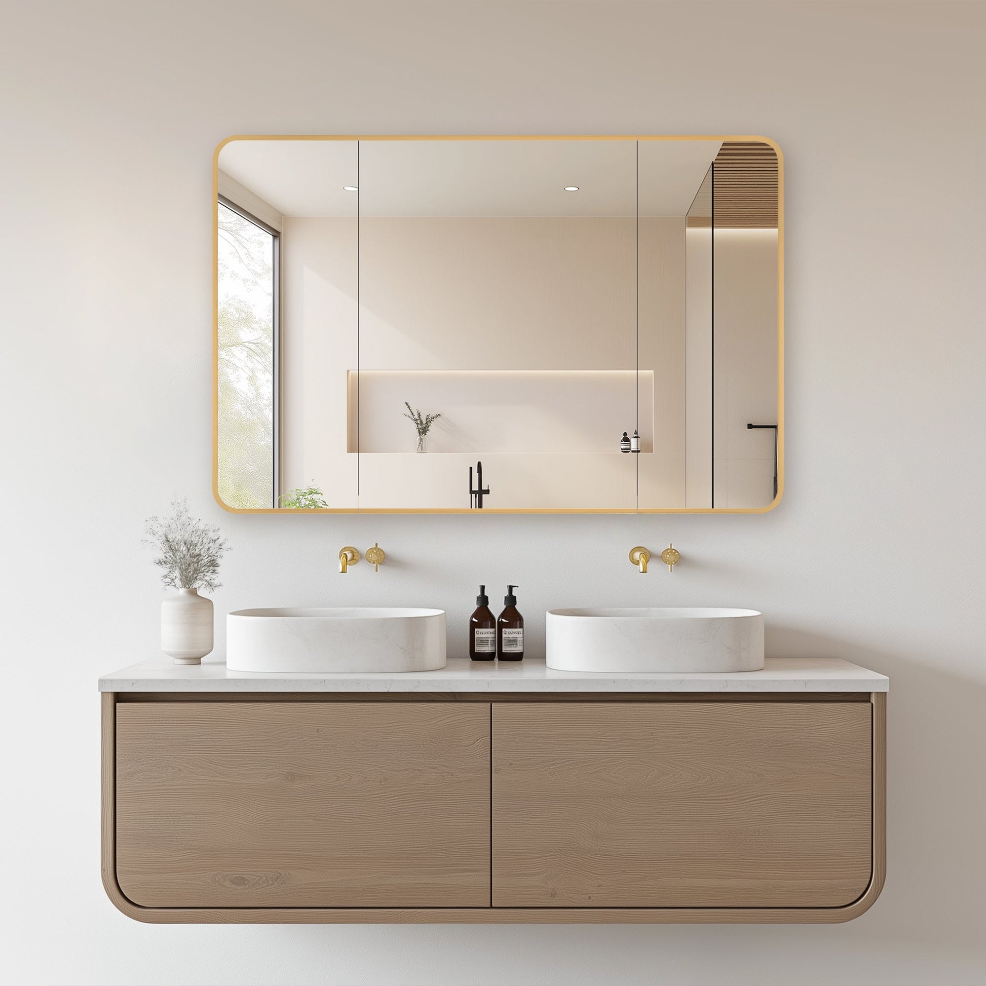 Vinnova Talayuela 48-inch bathroom vanity in Brushed Gold — view 14
