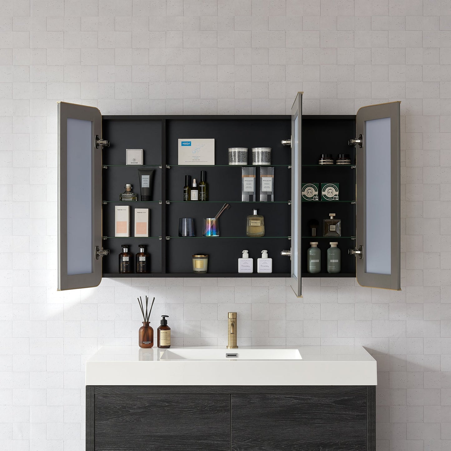 Vinnova Talayuela 48-inch bathroom vanity in Brushed Gold — view 5