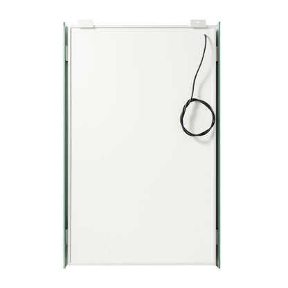 Vinnova, Santona 20 in. W x 32 in. H Rectangular Medicine Cabinet with Aluminum Frameless LED Mirror