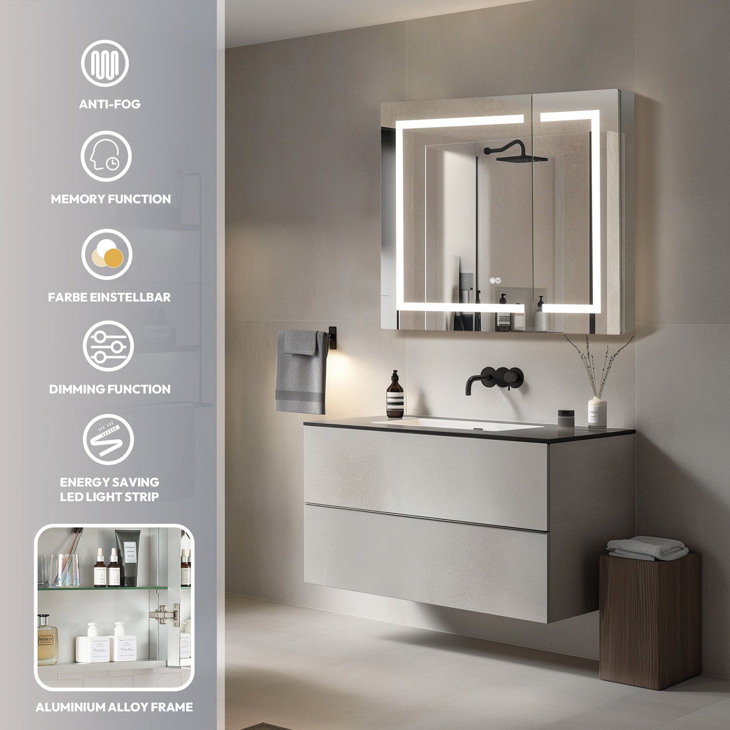 Vinnova Santona 36-inch bathroom vanity — view 14