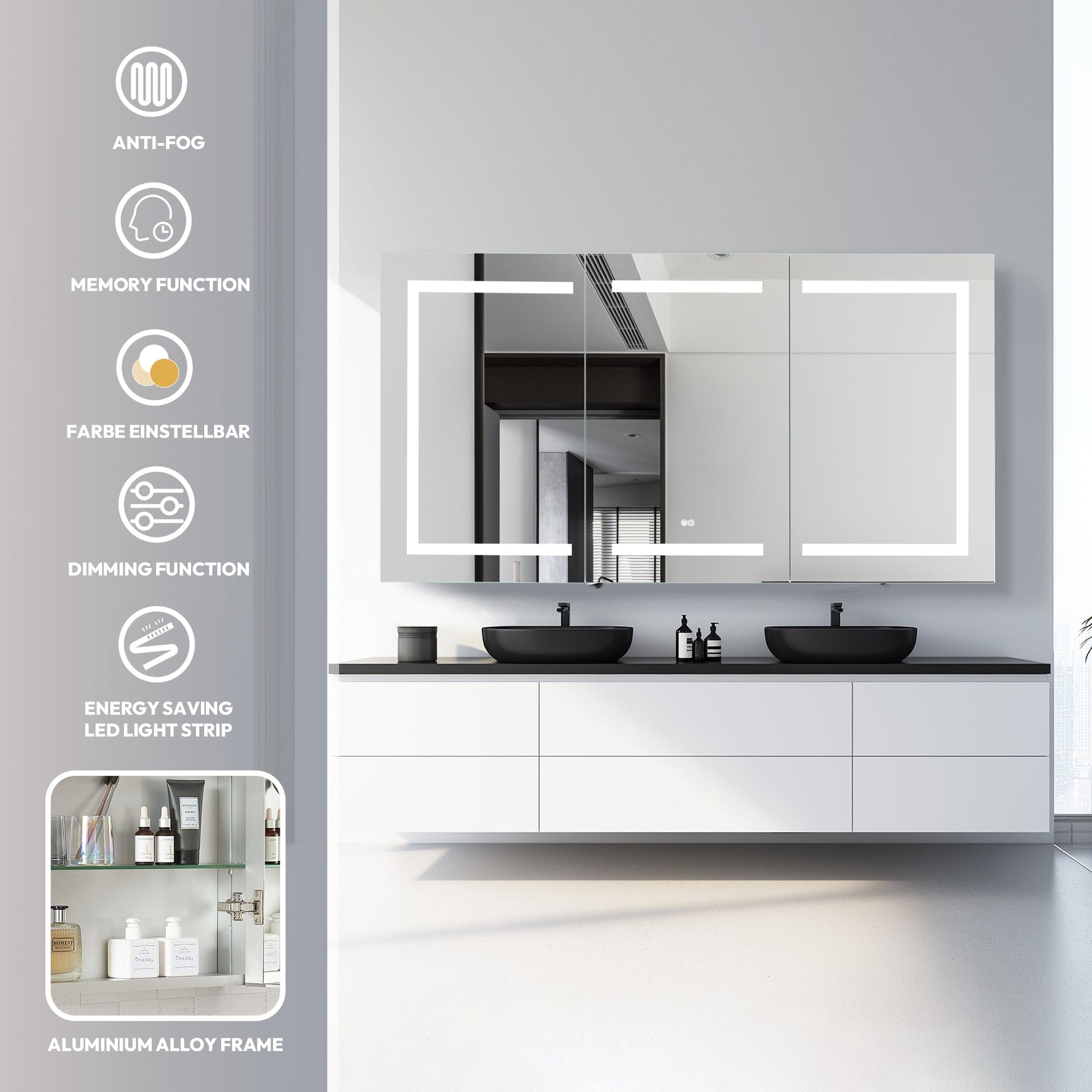 Vinnova Santona 60-inch bathroom vanity — view 14