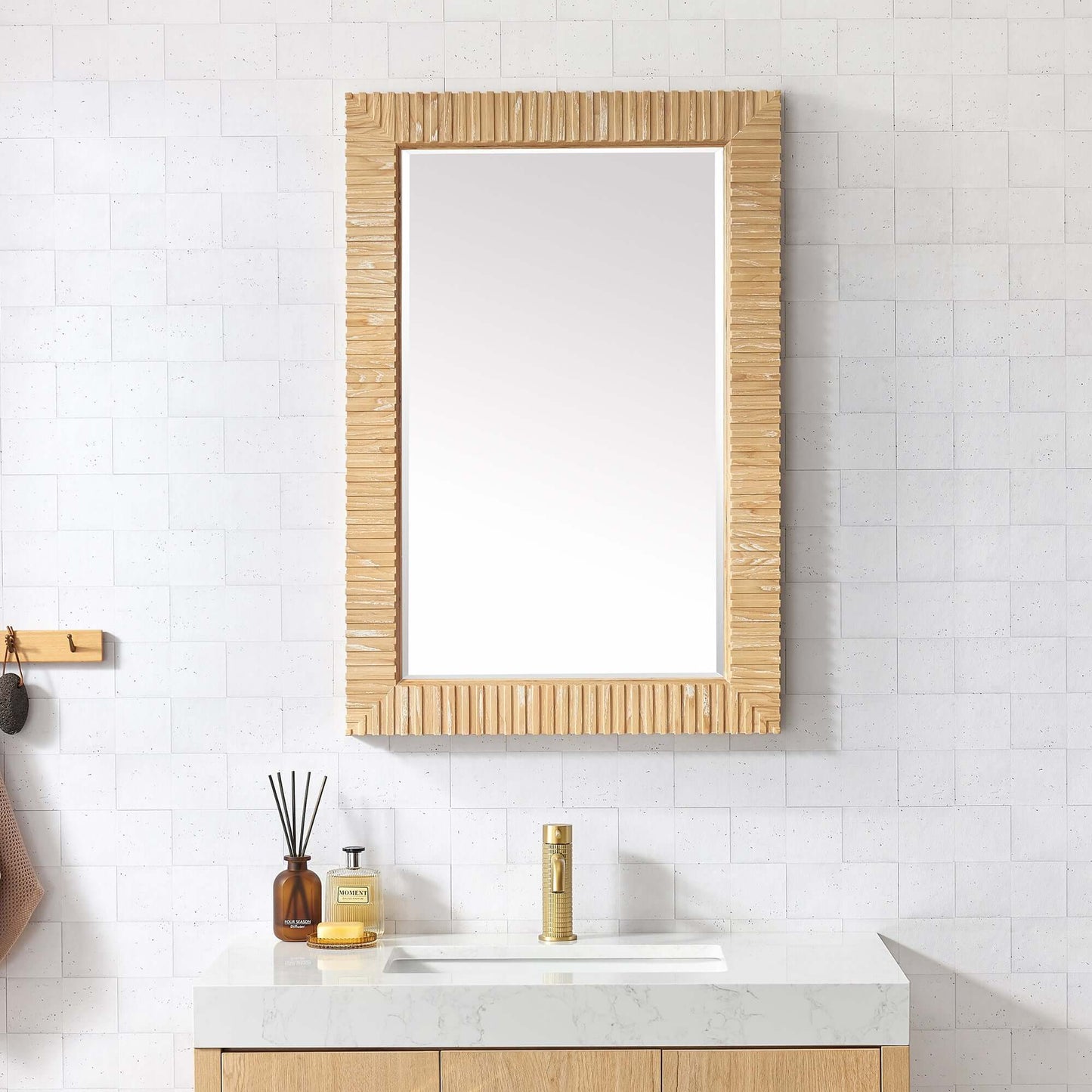 Vinnova Osaka 24-inch wall-mount bathroom vanity in Washed Ash Grey — view 3