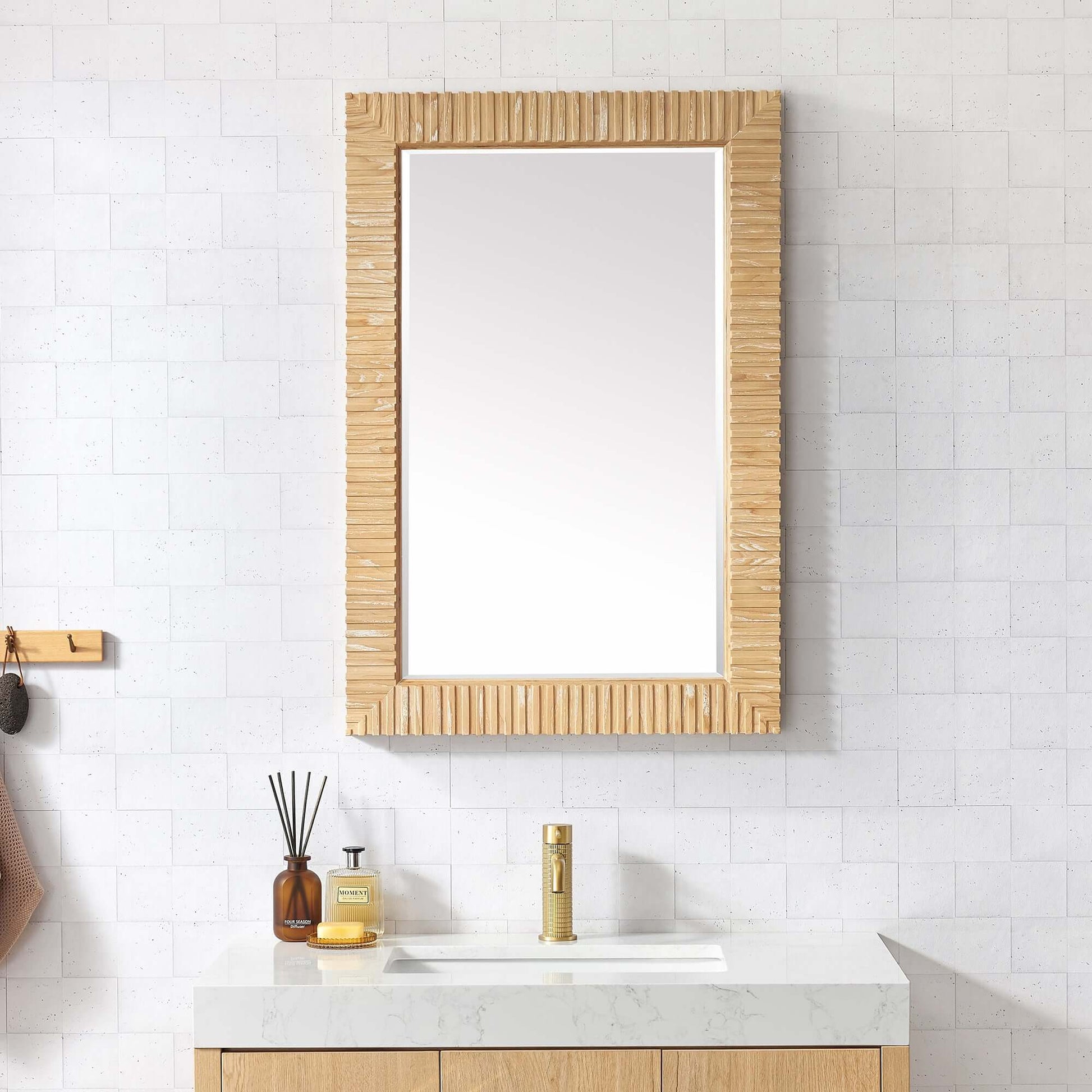 Vinnova Osaka 24-inch wall-mount bathroom vanity in Washed Ash Grey — view 3