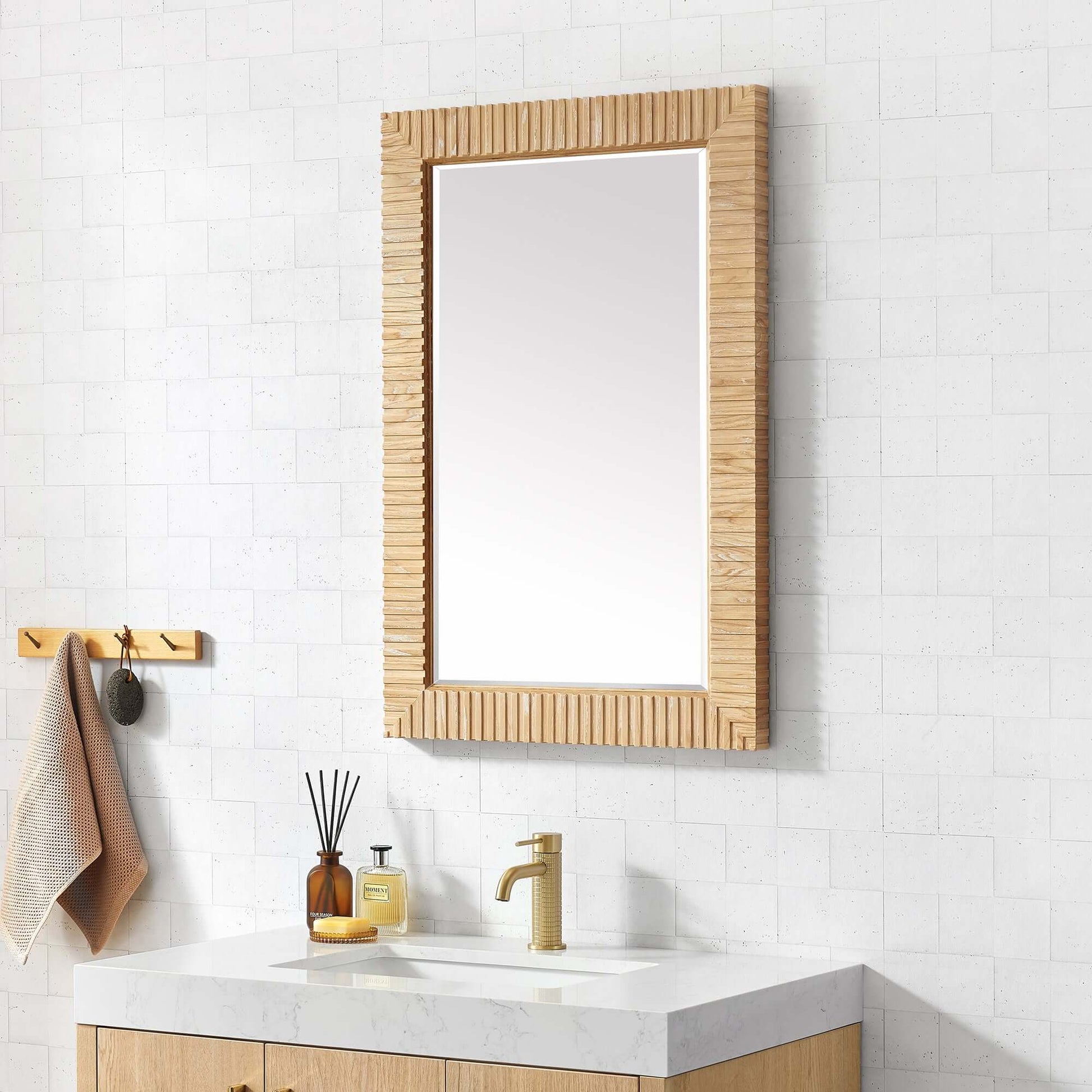 Vinnova Osaka 24-inch wall-mount bathroom vanity in Washed Ash Grey — view 4