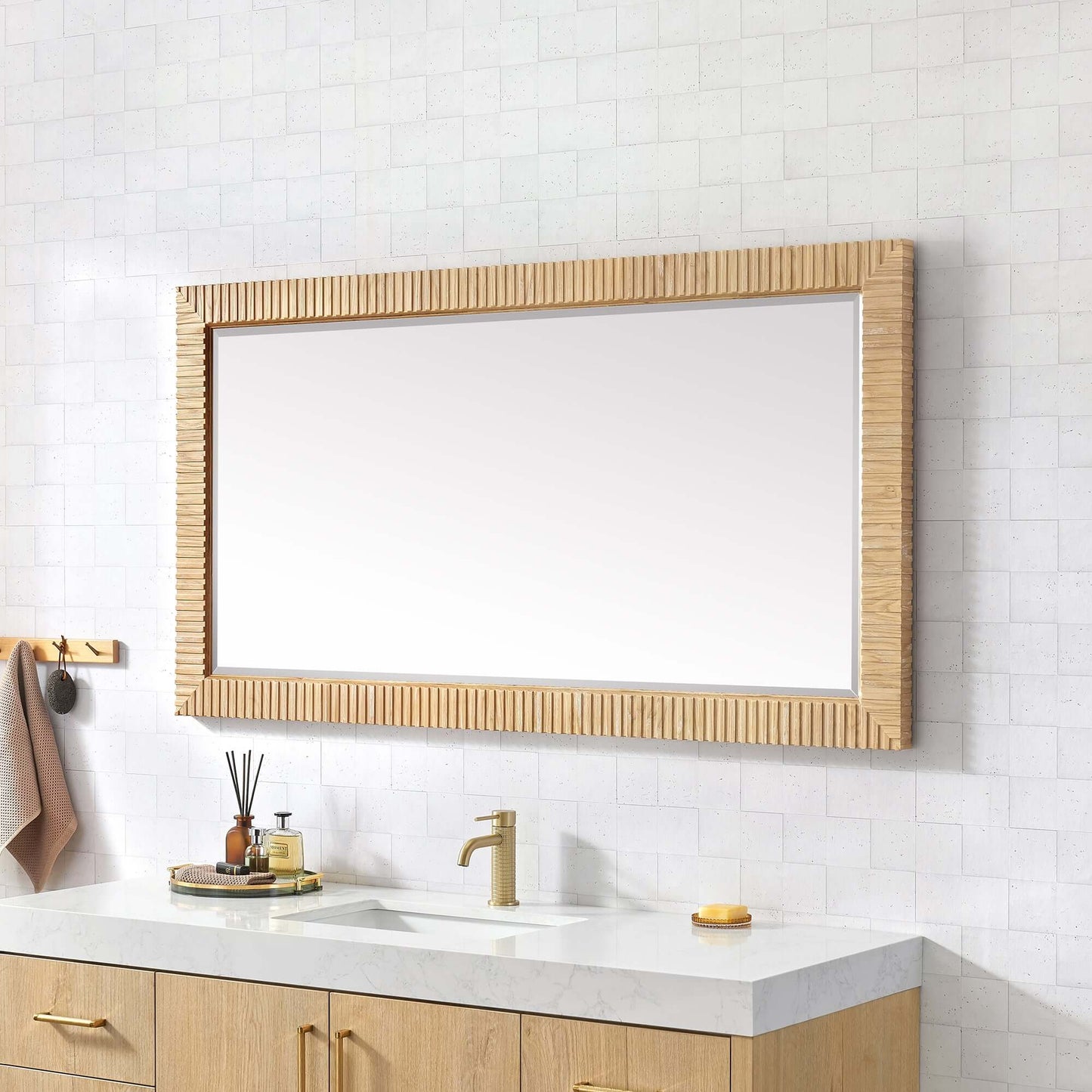 Vinnova Osaka 60-inch wall-mount bathroom vanity in Washed Ash Grey — view 4