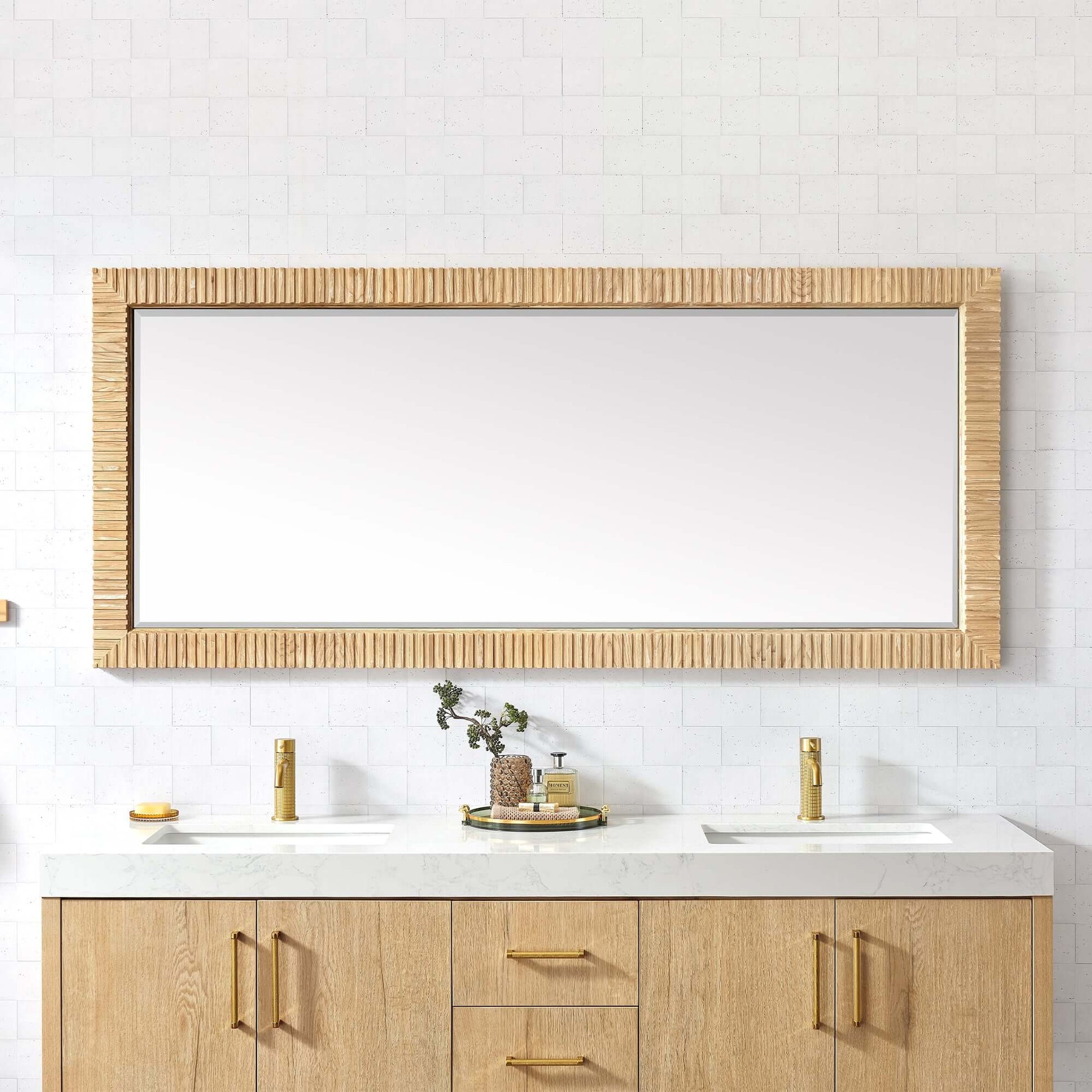 Vinnova Osaka 72-inch wall-mount bathroom vanity in Washed Ash Grey