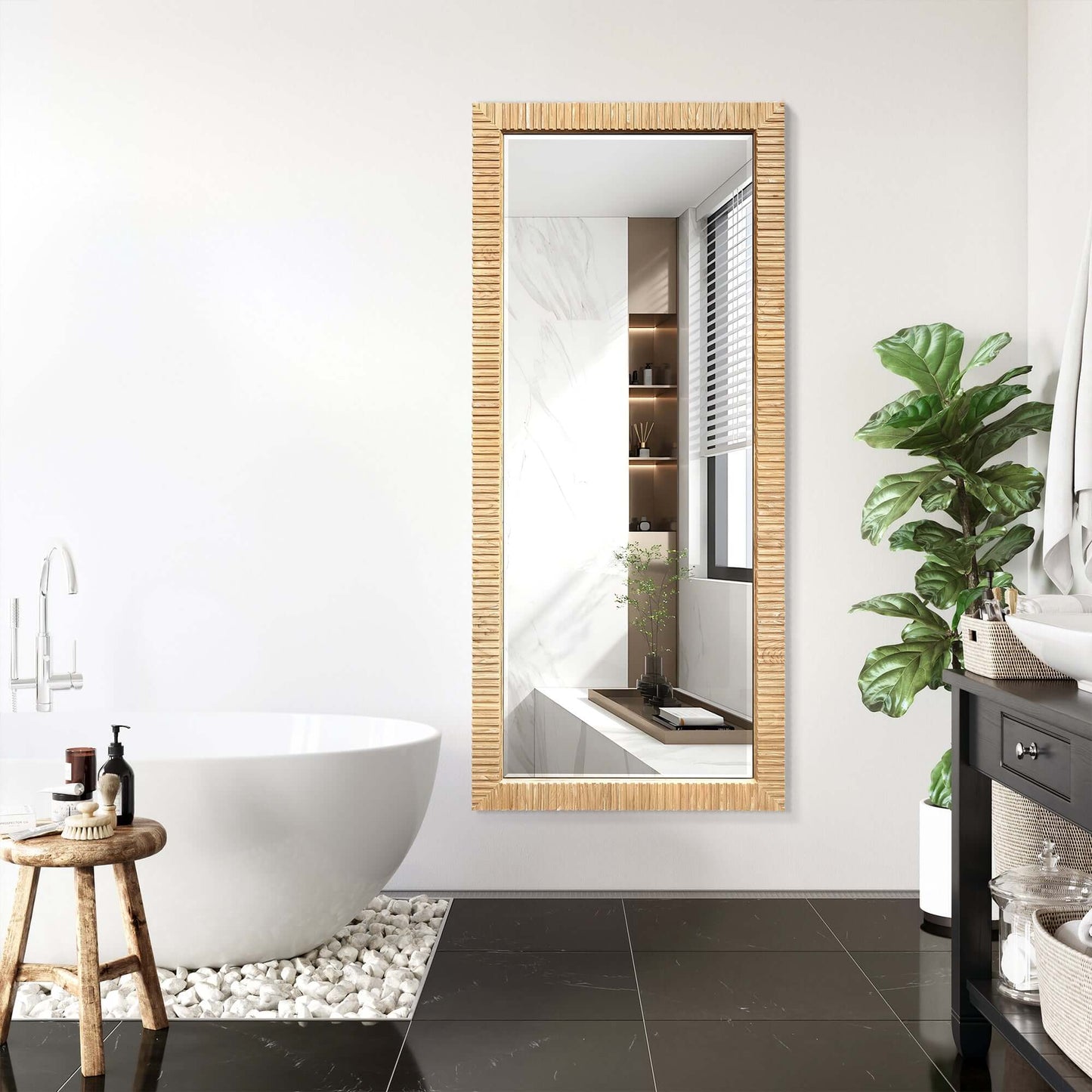 Vinnova Osaka 72-inch wall-mount bathroom vanity in Washed Ash Grey — view 5