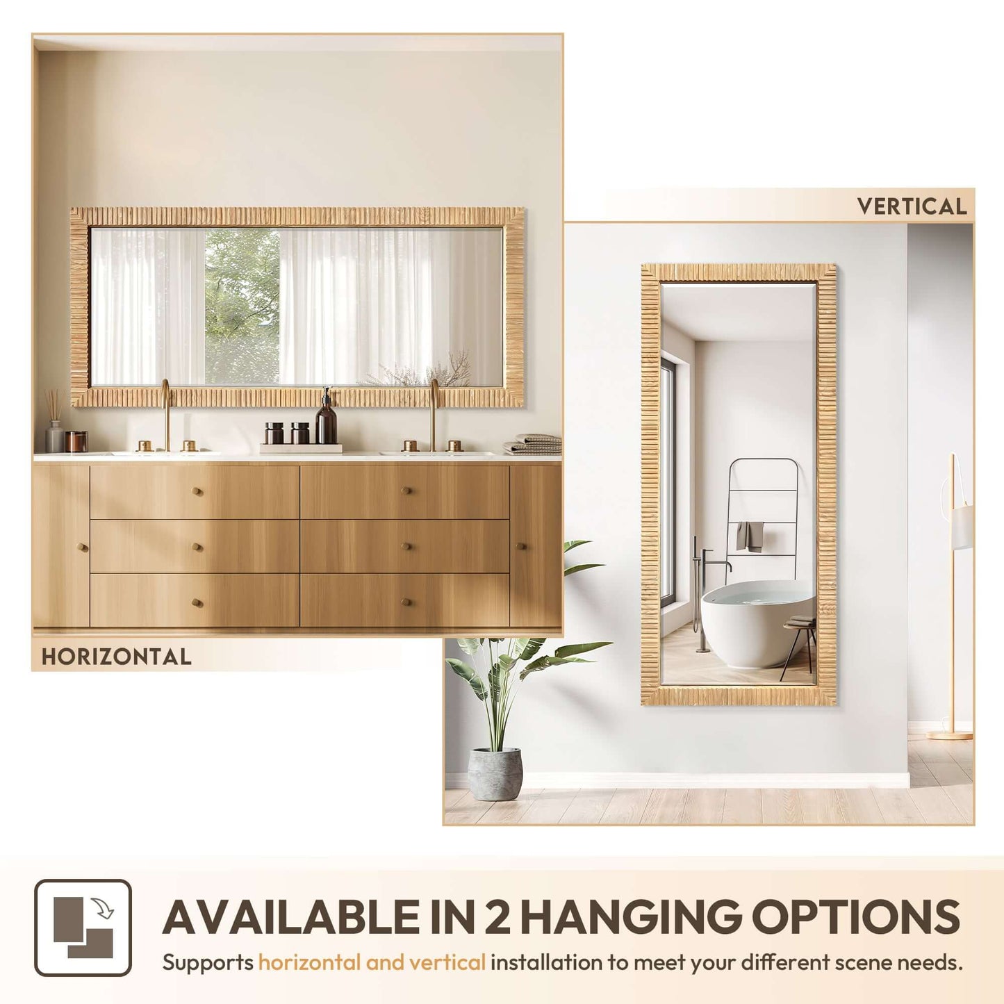 Vinnova Osaka 72-inch wall-mount bathroom vanity in Washed Ash Grey — view 9