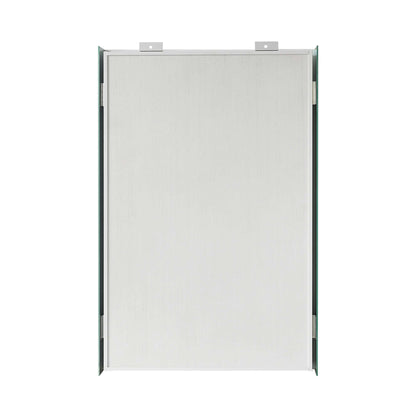 Vinnova, Bangalore 18.5 in. W x 28 in. H Rectangular Wood Framed Medicine Cabinet in Washed Ash Grey