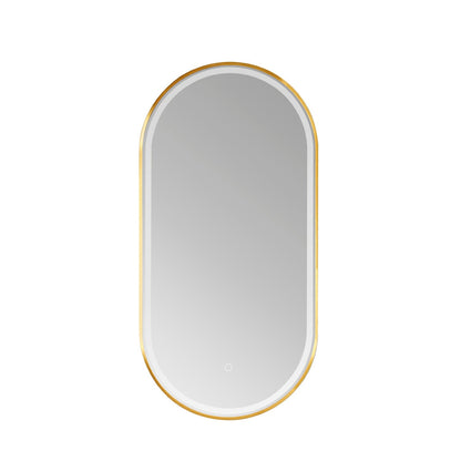 Vinnova, 18'' Oval LED Lighted Accent Bathroom/Vanity Wall Mirror