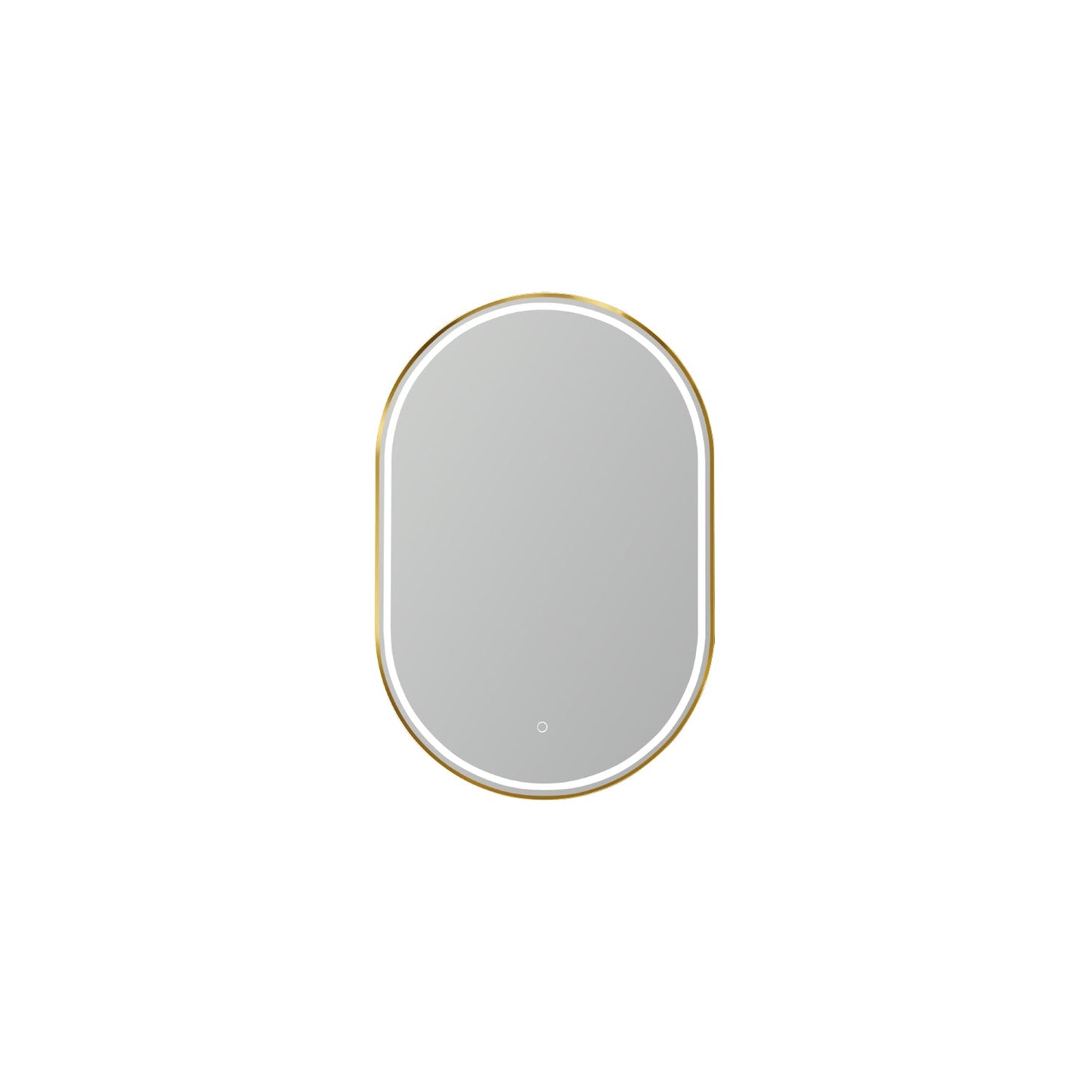 Vinnova, 24'' Oval LED Lighted Accent Bathroom/Vanity Wall Mirror