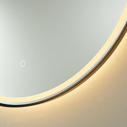 Vinnova, 32'' Round LED Lighted Accent Bathroom/Vanity Wall Mirror