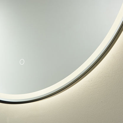 Vinnova, 32'' Round LED Lighted Accent Bathroom/Vanity Wall Mirror