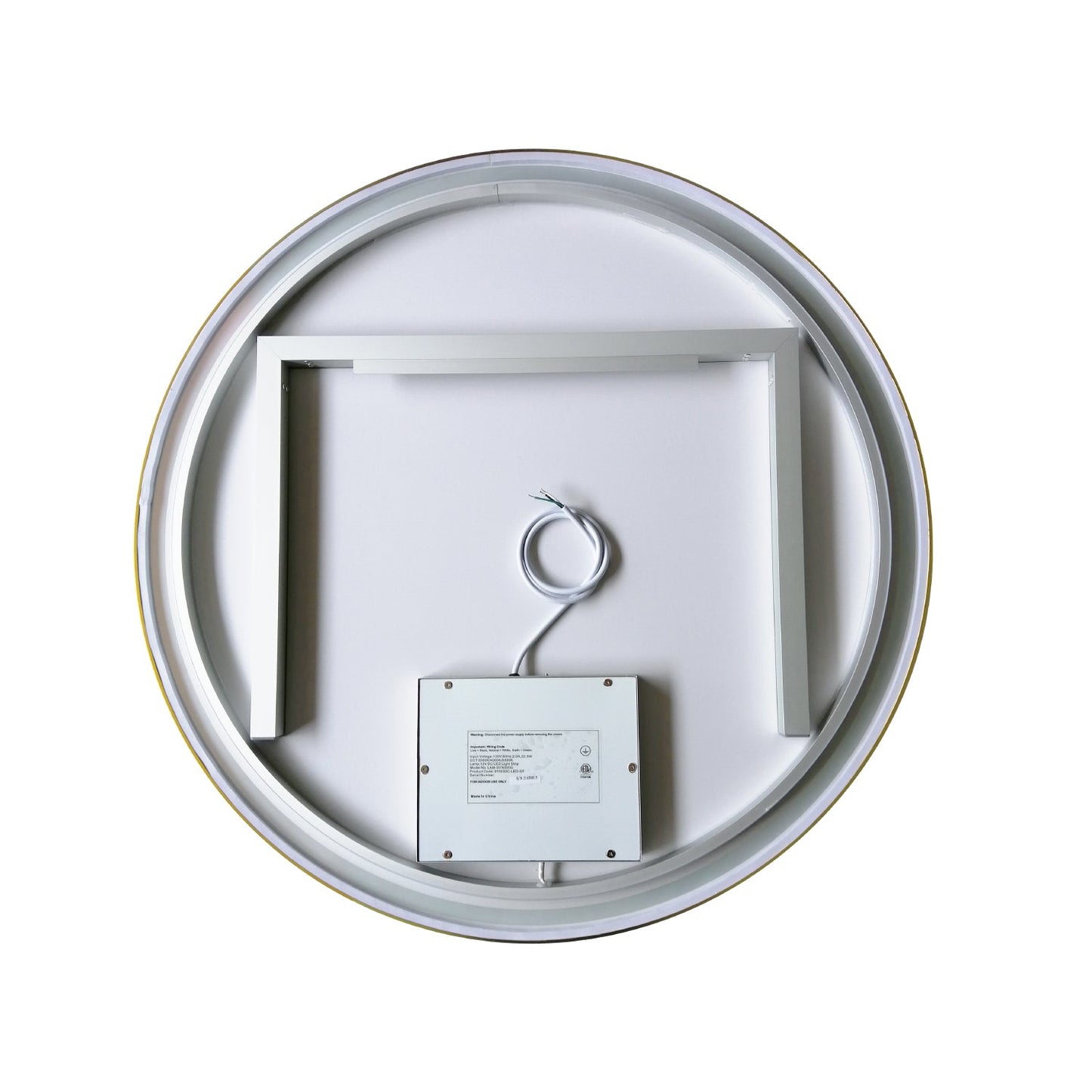 Vinnova, 32'' Round LED Lighted Accent Bathroom/Vanity Wall Mirror