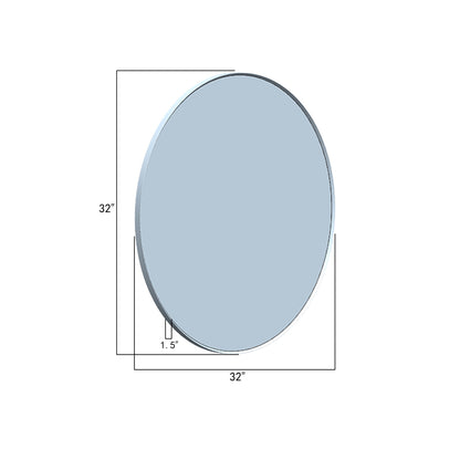 Vinnova, 32'' Round LED Lighted Accent Bathroom/Vanity Wall Mirror