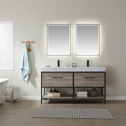 Vinnova, 24'' Rectangle LED Lighted Accent Bathroom/Vanity Wall Mirror