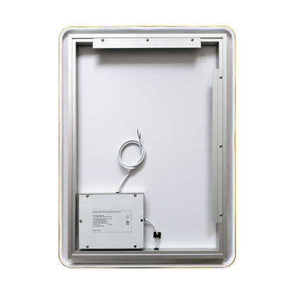 Vinnova, 24'' Rectangle LED Lighted Accent Bathroom/Vanity Wall Mirror