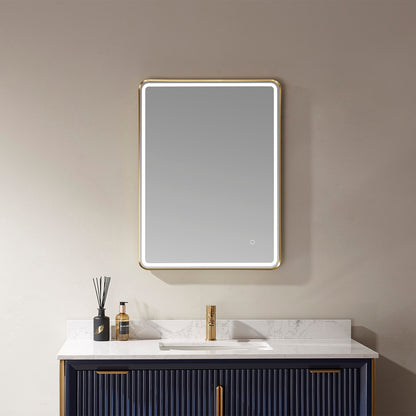 Vinnova, 24'' Rectangle LED Lighted Accent Bathroom/Vanity Wall Mirror
