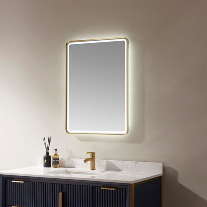 Vinnova, 24'' Rectangle LED Lighted Accent Bathroom/Vanity Wall Mirror