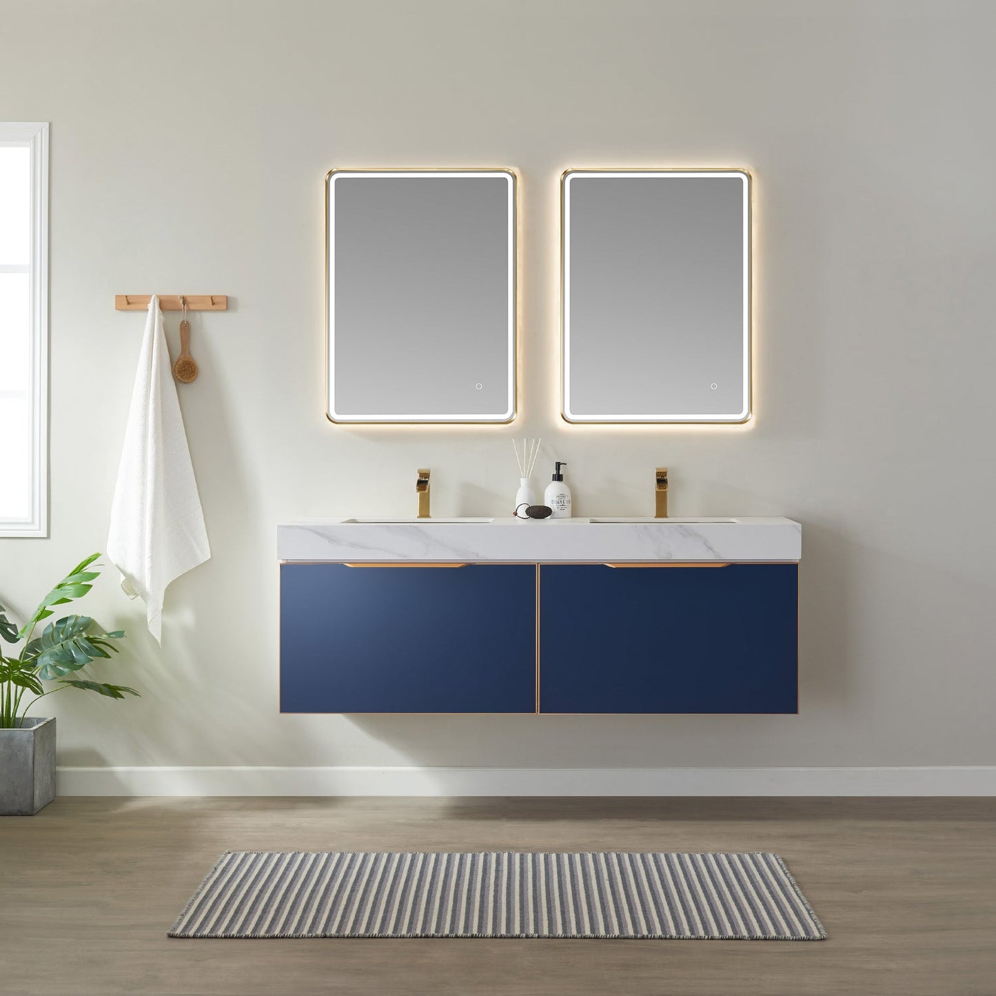 Vinnova, 24'' Rectangle LED Lighted Accent Bathroom/Vanity Wall Mirror