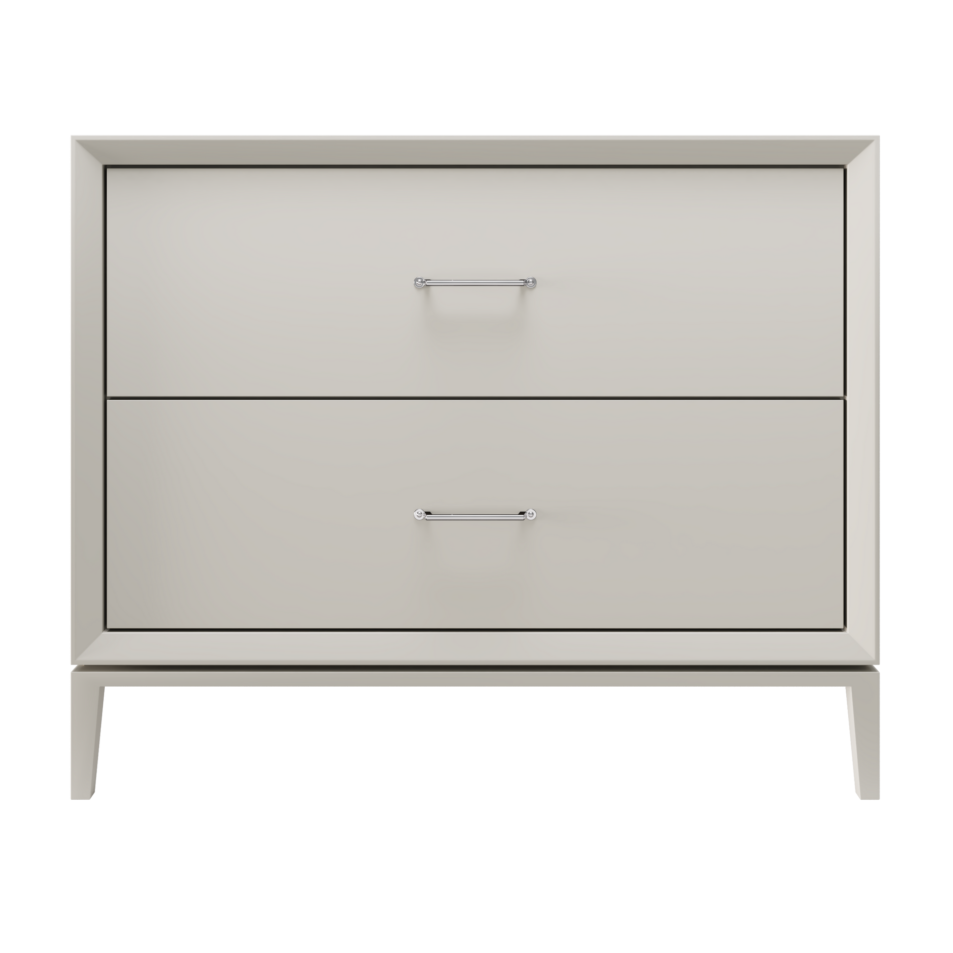 Alexandra 2-Drawer 42" Single Vanity - Vintage Taupe / Polished Chrome