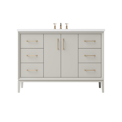 Vanderloc Alexandra Single Sink Extra-Wide 48" - Vintage Taupe