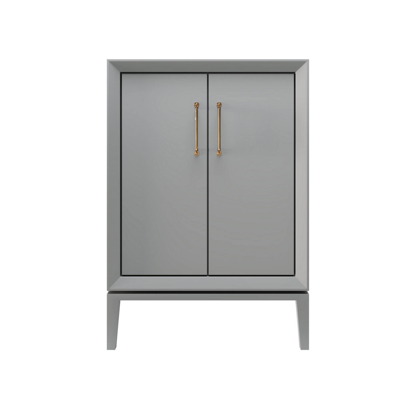 Alexandra 36" Single Vanity - Platinum Gray / Satin Gold