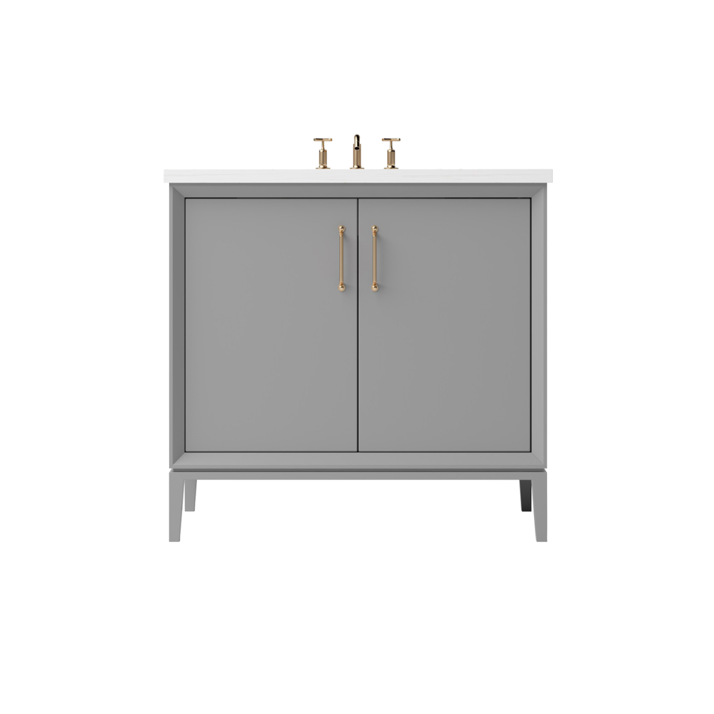 Vanderloc Alexandra Single Sink 24" - Platinum Gray