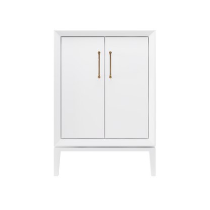 Alexandra 48" Single Vanity - Pure White / Satin Gold