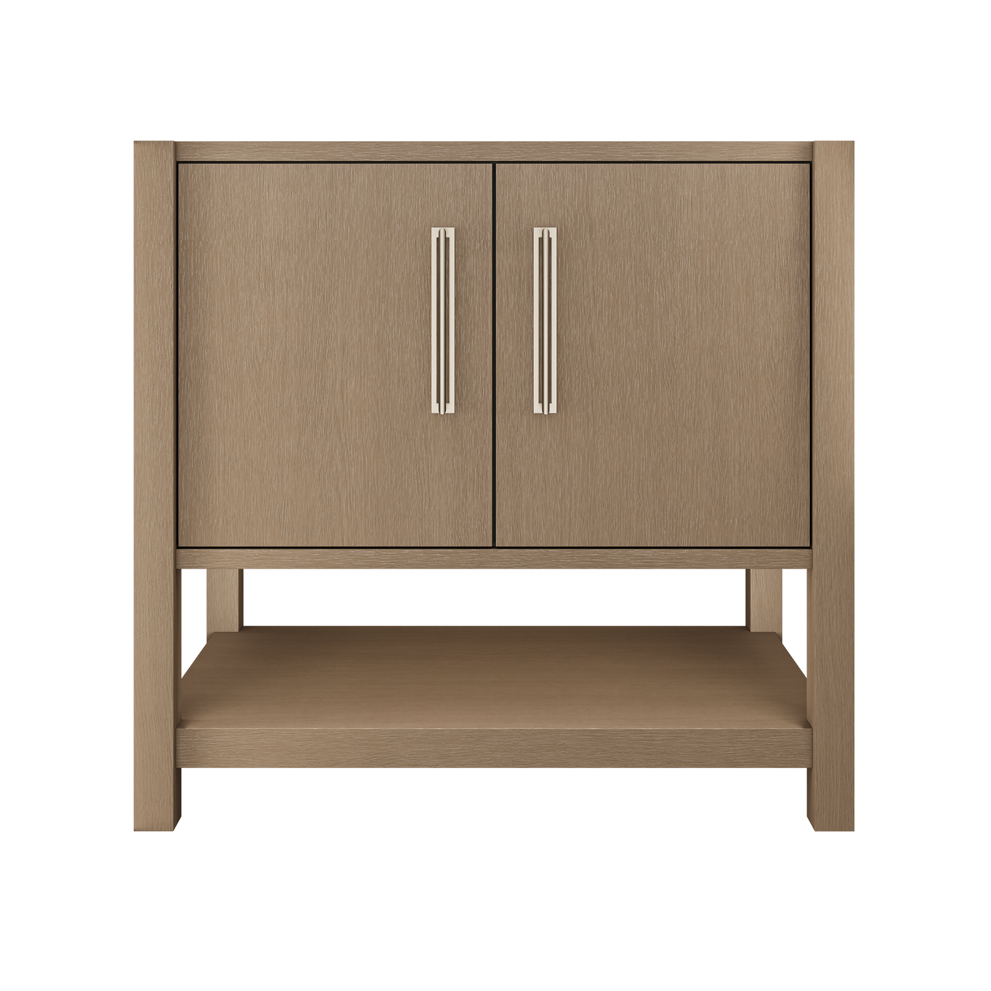 kiawah-single-bath-vanity-36in Smoked Modern Satin Nickel