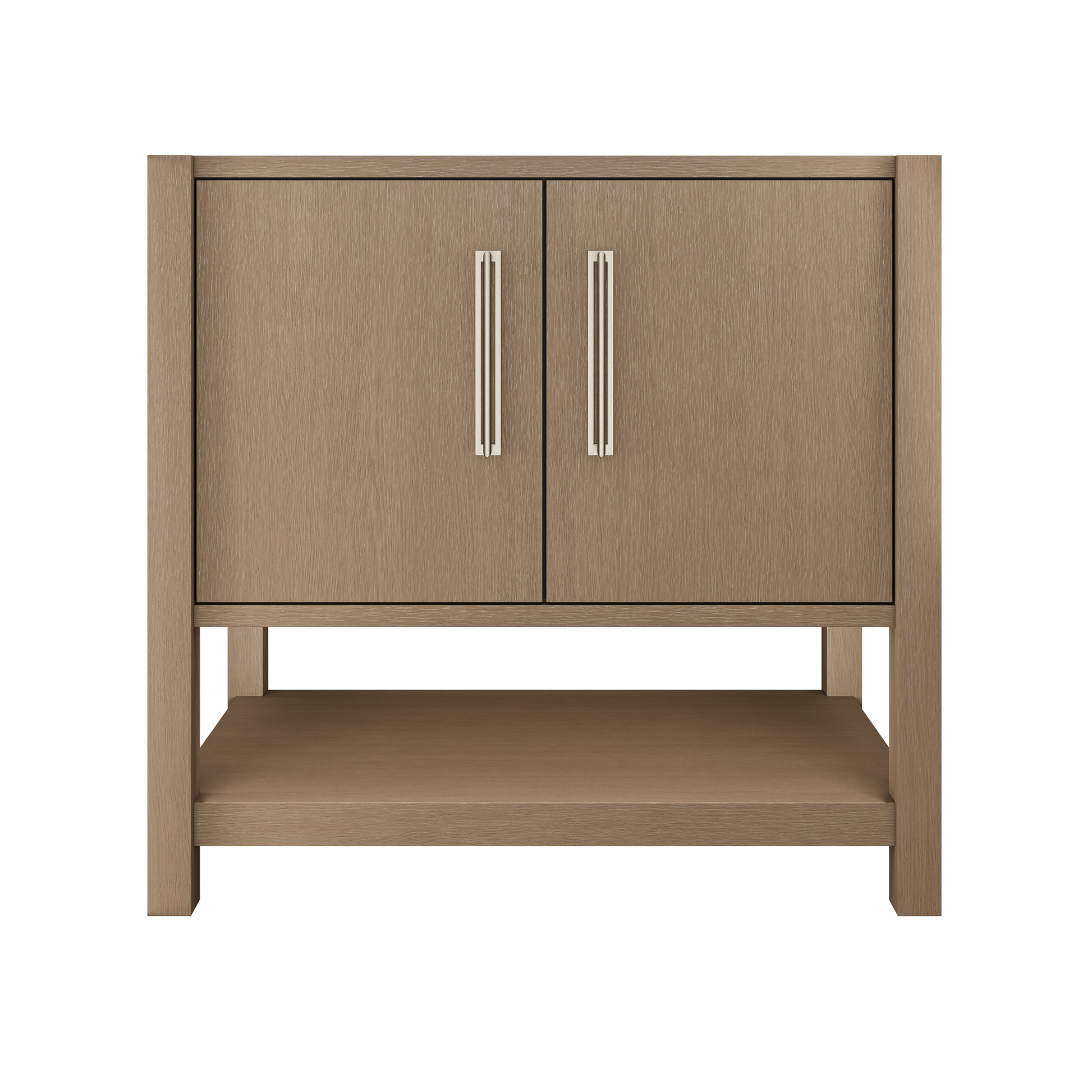 kiawah-single-bath-vanity-36in Smoked Modern Satin Nickel