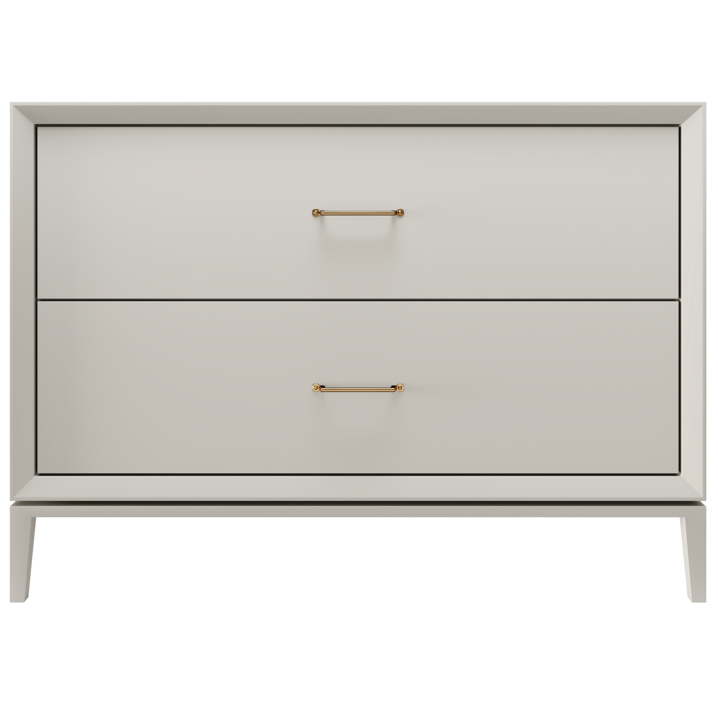 Alexandra 2-Drawer 48" Single Vanity - Vintage Taupe / Satin Gold