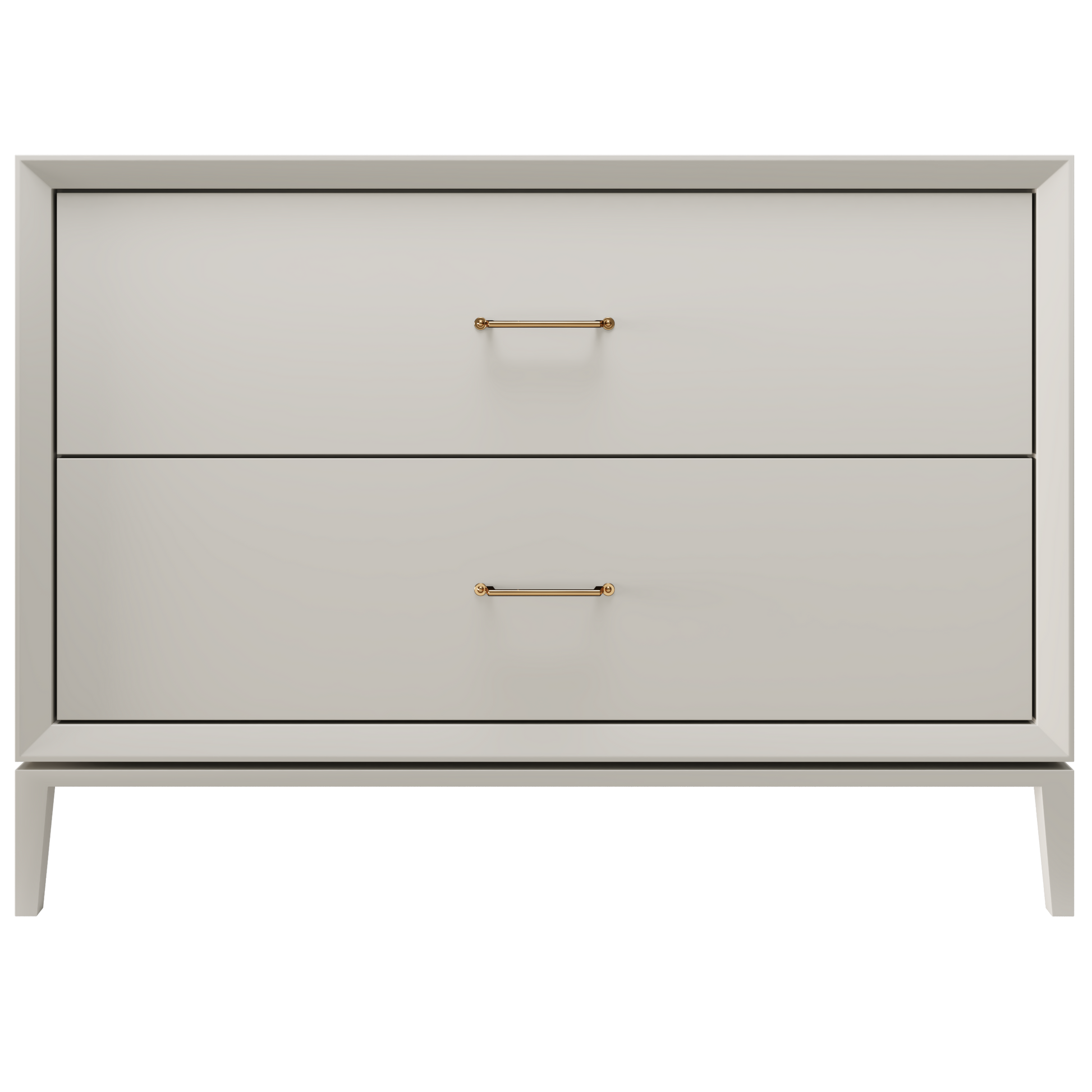 Alexandra 2-Drawer 48" Single Vanity - Vintage Taupe / Satin Gold