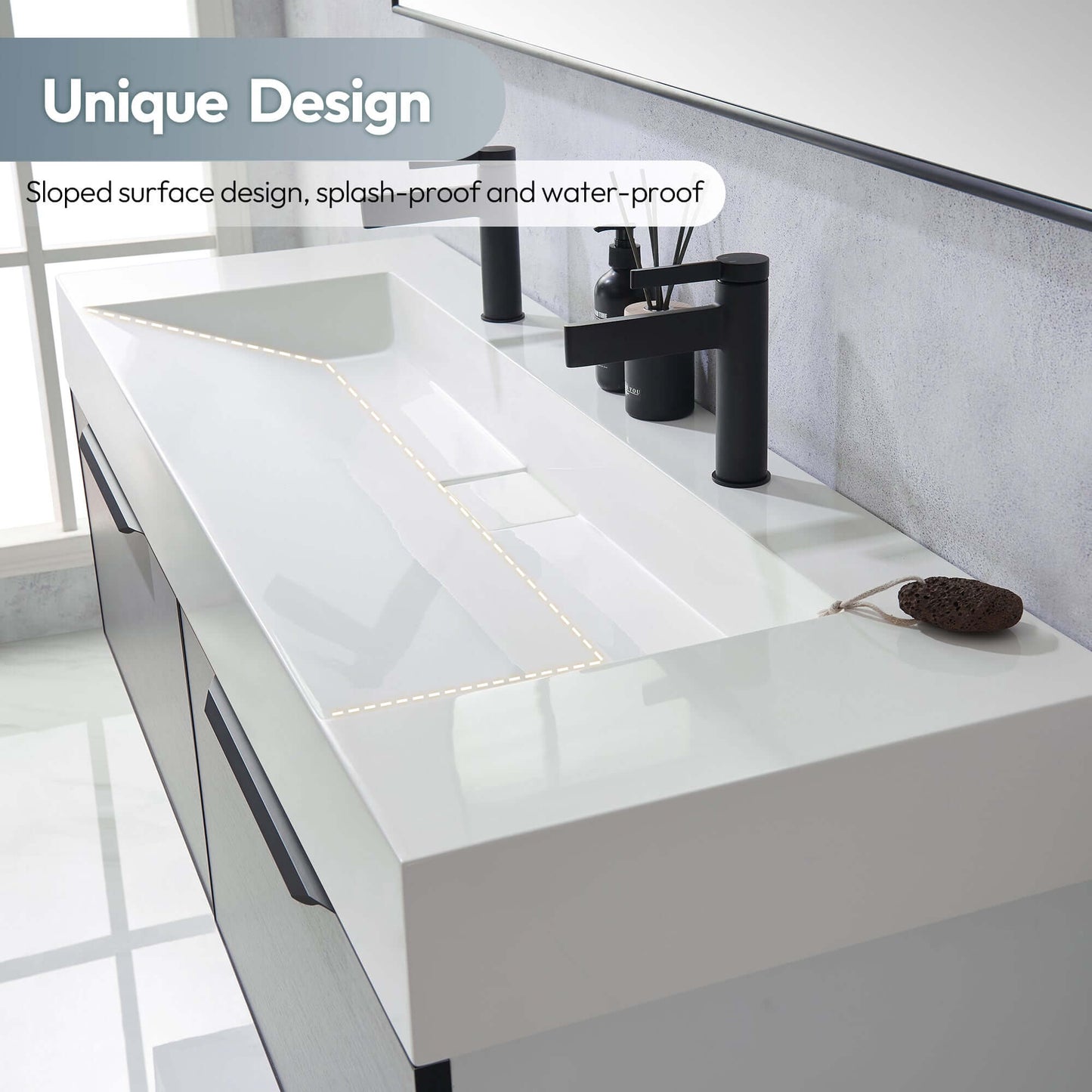 Vinnova Vera 60-inch bathroom vanity — view 5