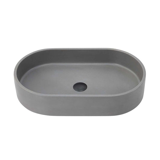 Vinnova Eibar Grey Concrete vessel bathroom vanity