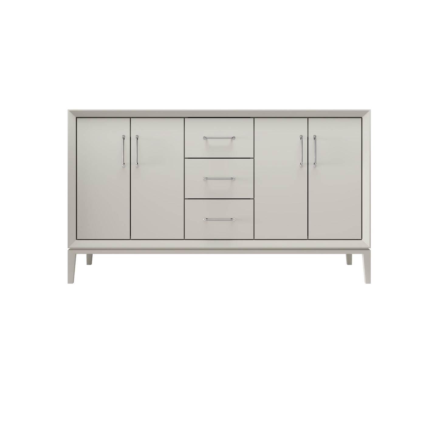 Vintage Taupe / 60" Wide / Polished Chrome