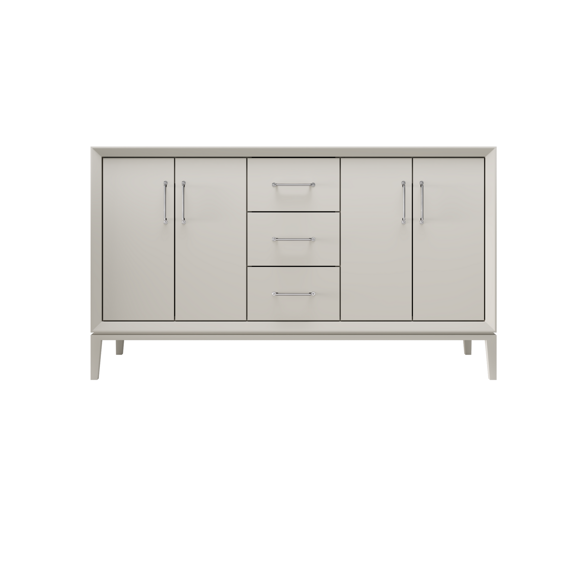 Vintage Taupe / 60" Wide / Polished Chrome