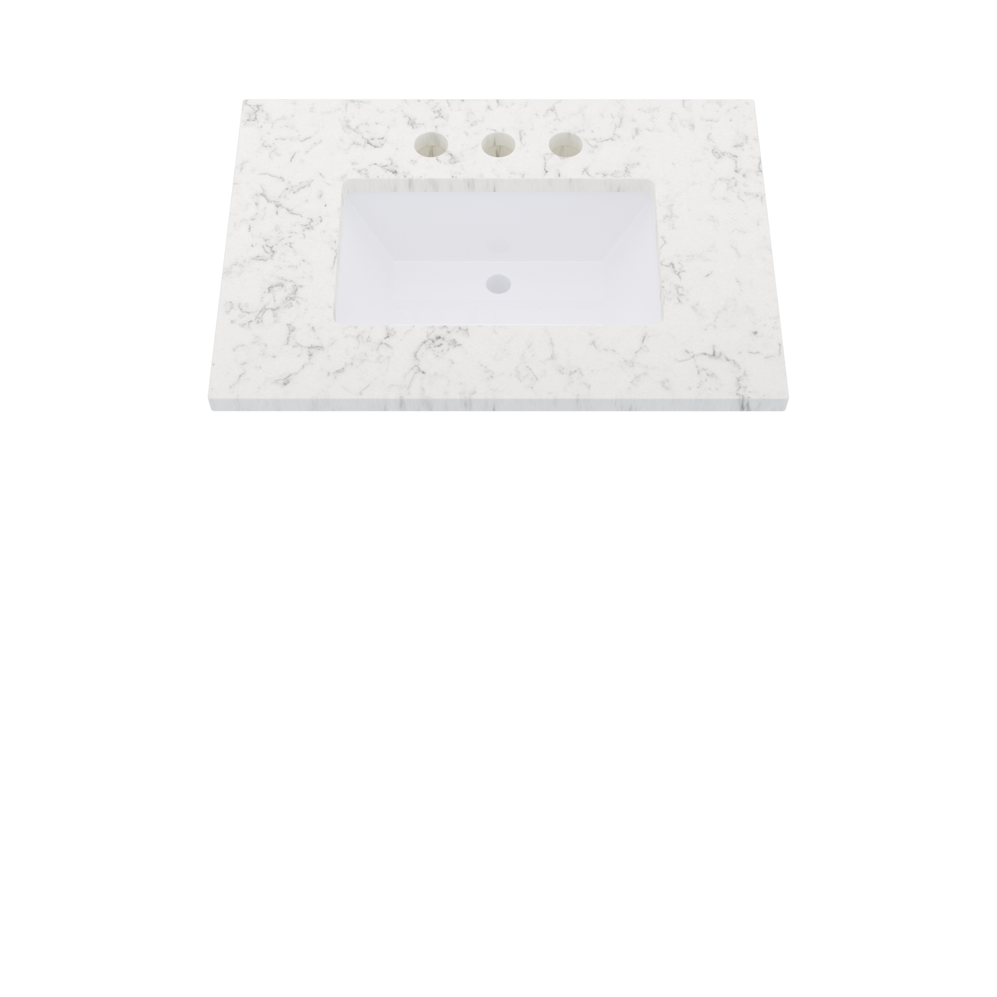 31" Vanderloc Silestone® Quartz Bathroom Vanity Top | Single Rectangle Sink | Centered in Lyra