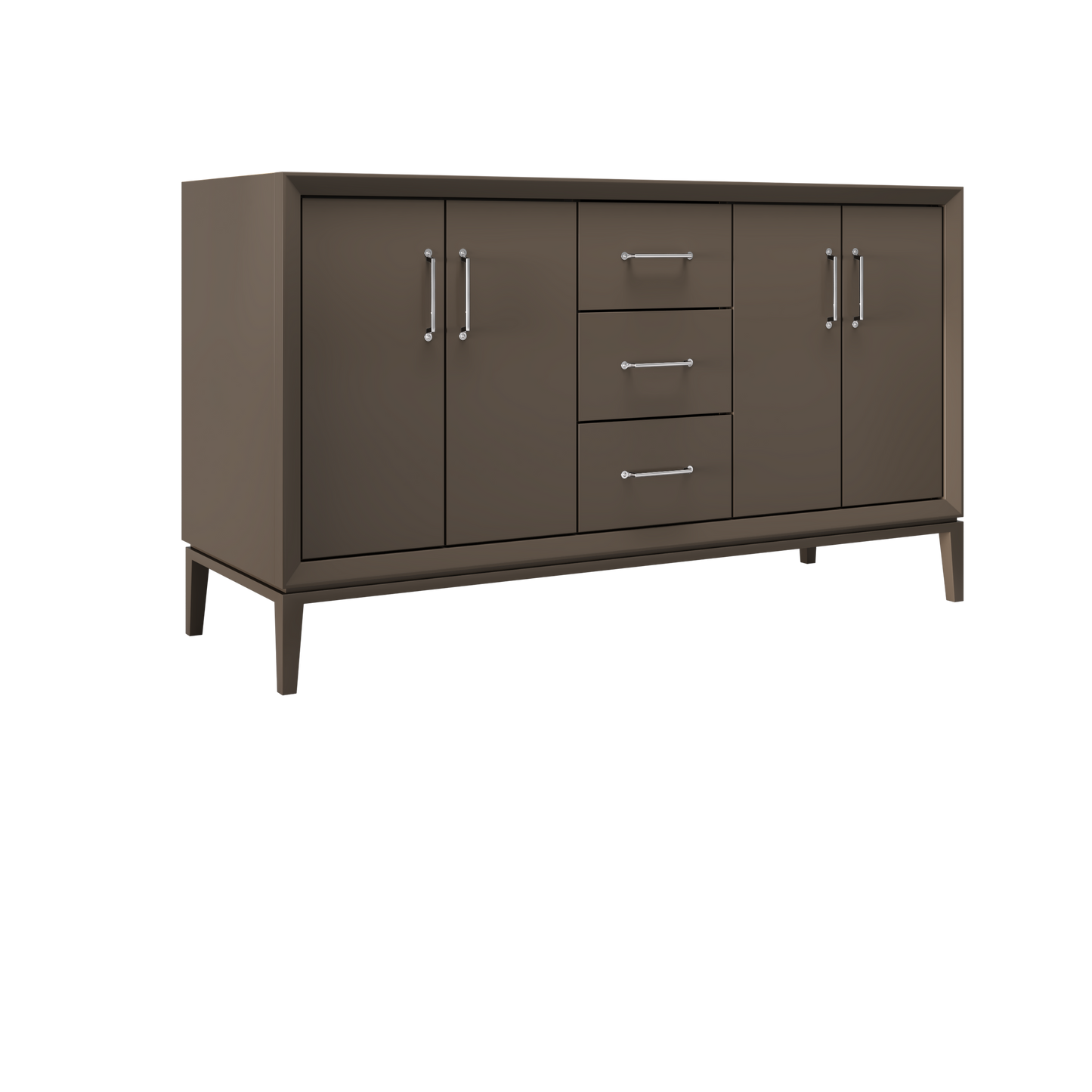Truffle / 60" Wide / Polished Chrome
