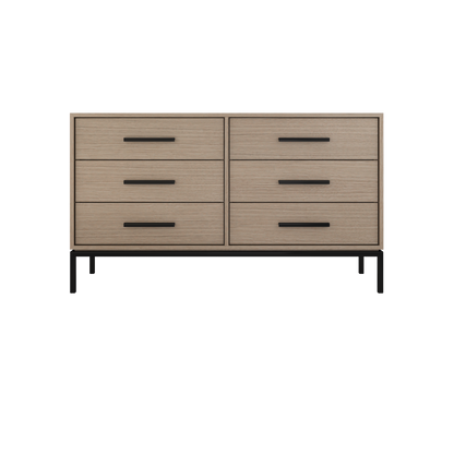 Vanderloc Rift White Oak Double Drawer Bath Vanity