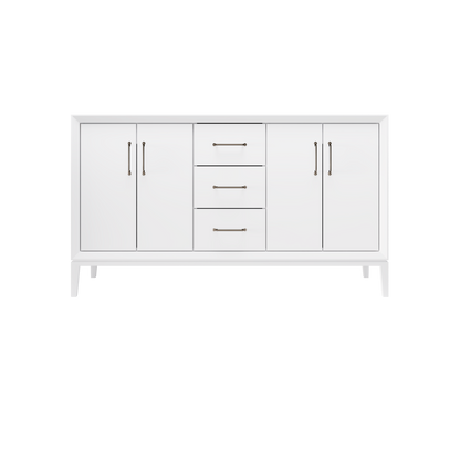 Pure White / 60" Wide / Satin Nickel