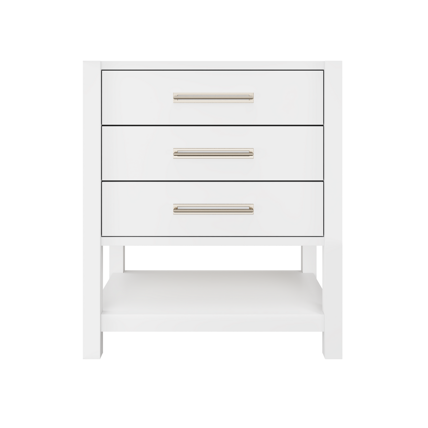 Vanderloc Kiawah Three-Drawer Single Bath Vanity — 30 Inch